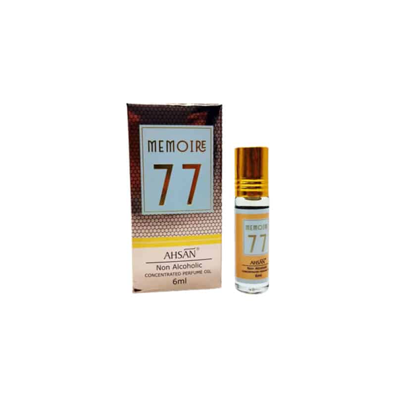 Ahsan Memories 77 Attar Concentrated Oil, Non-Alcoholic
